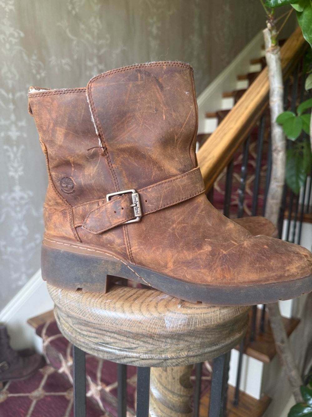 TIMBERLAND GRACEYN WATERPROOF BIKER BOOTS SIZE 10 PREOWNED GOOD CONDITION - Picture 8 of 9
